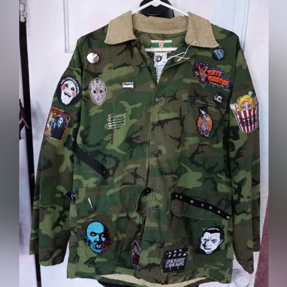 Ultimate Horror lovers custom OOAK Rage camo jacket! SOLD@hosted store - Picture 2 of 16